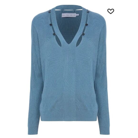 PROENZA SCHOULER WHITE LABEL Share Juniper Elsie Knit Sweater NWT Size Small - Picture 1 of 11